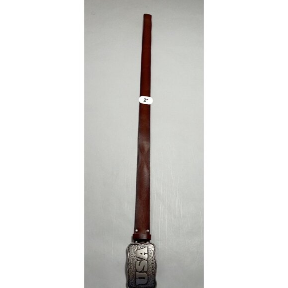 GUESS USA Genuine Leather Belt in Brown - Picture 4 of 6